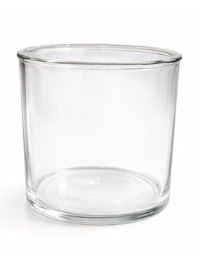 Clear Glass Cylinder Vase 6 Inch Planter Terrarium Container Minimalist Wedding